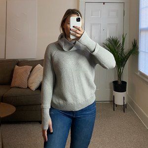 Gray Turtle Neck Sweater